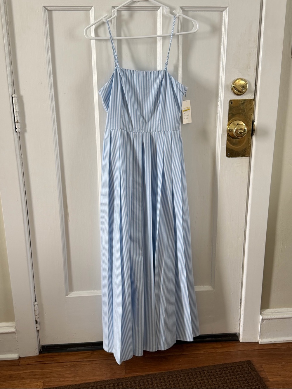 a new day Blue and White Striped Summer Dress